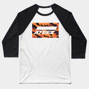 Ateez Orange Camo 1 Baseball T-Shirt